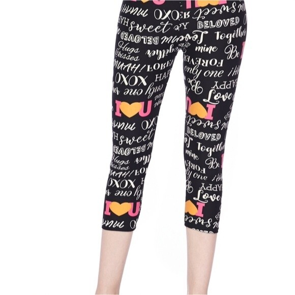 Full Of Love Print Capri One Size - Picture 6 of 7